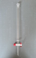 Lenz Glas-Tropftrichter mit PTFE-Hahn – 50 ml – NS 14/23 ; Filter P0