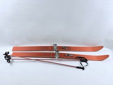 DDR Kinderski Germina Rennsteig Alpin-Ski 115 cm Abfahrtsski in orange
