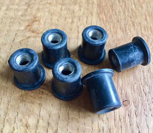 Gummimutter windschild - m6,