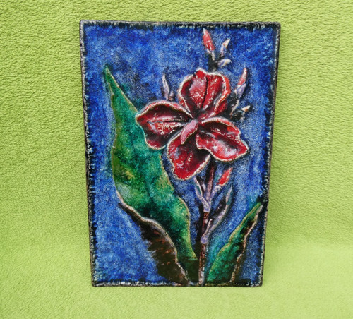Vintage keramik wandbild - vintage,