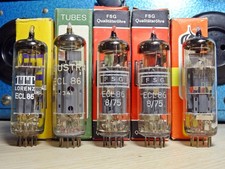 Konvolut 5x Röhre ECL86 diverse Marken ungebraucht / NOS