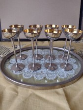 Set Likörgläser Metall