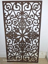 Prächtiges gusseisernes Tür-/Fenstergitter, Balkongeländer, Fußabtreter 