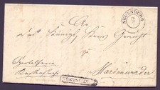 Faltbrief 1851 mit Stempel