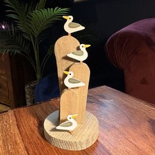 Holz Küste Möwe Skulptur