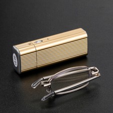 Tragbare Lesebrille Faltbar Leser Brille Sehhilfe mit Etui +1.0 1.5 2.0 3.0 4.0