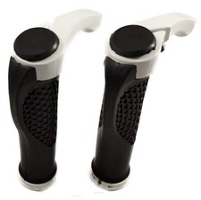 Fahrrad Lenkergriffe Fahrradgriffe Gummi Griffe Schraubgriffe Weiß Für Mondraker