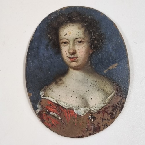 Antike ovale portrait - portrait, miniatur