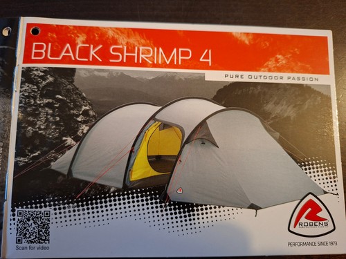 Robens tunnelzelt black shrimp - black,