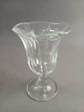 DDR Glas Eis Becher gedeckter