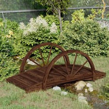 Gartenbrücke mit Rad Design