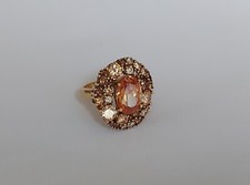 Ring Zirkonia Sterlingsilber 925 Gelbgold vergoldet