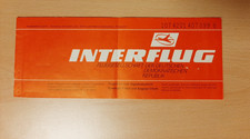 1 Flugschein Interflug DDR, Ticket, Hülle Zettel, Berlin Schönefeld Maputo, 1982