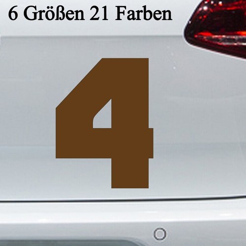 Trikot zahlenaufkleber vier - zahlenaufkleber, 4