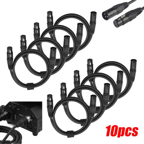 10x dmx kabel pin - 1~2m, xlr