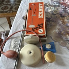 Alter Rock Abrunder Vintage 60 Cm Behälter mit Kreidepuder Nadelkissen