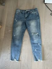 Amisu ~ Damen ~ Jeans ~ Hose ~ Größe 40 ~ US 10 ~ Blau ~ Destroyed