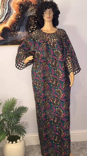 Afrikanisches langes netzkleid - langes,