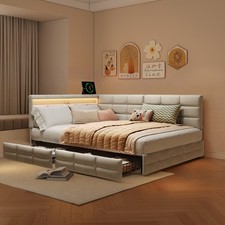 Polsterbett 140x200 LED