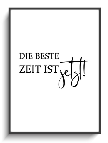 Motivation plakat zitat - a4,