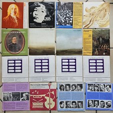 7" Vinyl Schallplatten Konvolut, Klassik  Decca Telefunken, mit Reklame