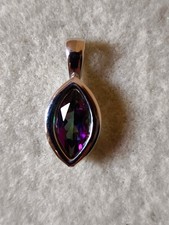 Silber Anhänger, Mystic Topas, rhodiniertes Sterlingsilber 925, neu