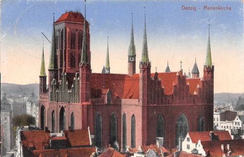402467 marienkirche danzig - 402467), ak
