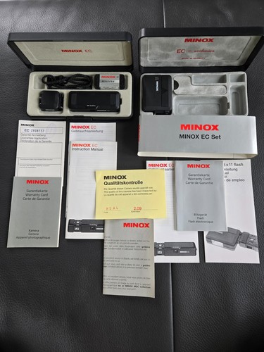 Minox set kamera mit blitz - set,