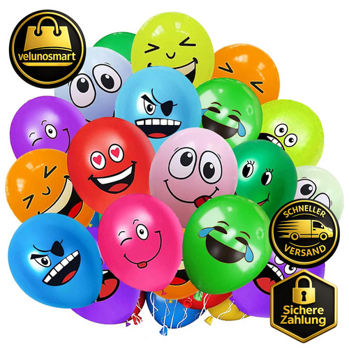 Luftballons zoll smiley - luftballons, 12