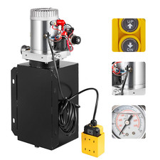 10L Hydraulikaggregat Hydraulik Pumpe 12V Doppeltwirkende Kipper Simplex Auto