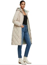 Sublevel Damen Stepp Mantel lang geschnitten Winterjacke warm Jacke elegant
