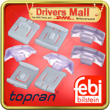 SET GLEITSTÜCK GUMMI CLIP SITZVERSTELLUNG  AUDI 80 A4 A6 VW Golf 1 2 3 4 Polo