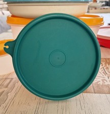 Vintage Tupperware R-Deckel Grün rund Ersatzteil Ø 13,2 cm