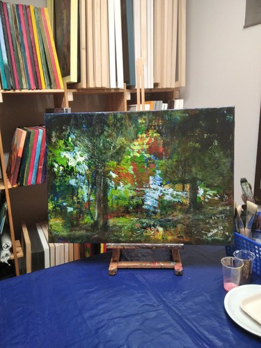 Bild acryl auf leinwand - acryl,