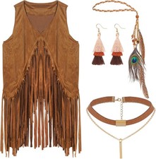 4 Stück Hippie Kostüm Damen