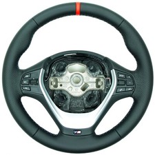BMW F20 F21 F22 F30 F31 F33 F34 Lenkrad Lederlenkrad neu beziehen 12 Uhr rot