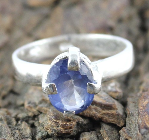 Natürlicher blauer saphir - natürlicher,