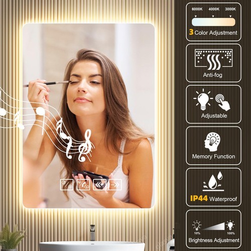 Led badspiegel mit 60x50 80x60 - led,