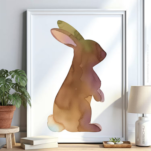 Hase tier schablone - hase,