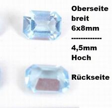 2 x Schmucksteine Aquamarin