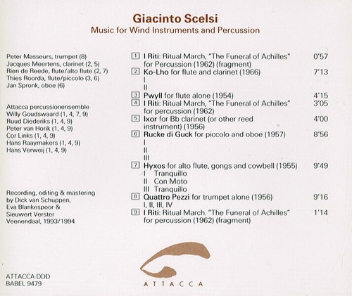 Giacinto scelsi music for - giacinto, scelsi: