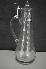 Glaskrug Zinndeckel Rastal