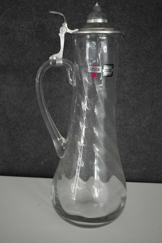 Glaskrug zinndeckel rastal - glaskrug,