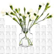 30x Mini Vase Väschen Glas Flasche Deko Dekoration Hochzeit Blumenvase klein
