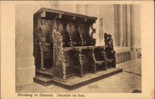 Ak Altenberg im Dhünntal Odenthal Bergisches Land, Chorstuhl im Dom - 4821384