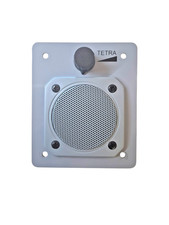 Einbaublende TETRA mit Lautsprecher und Regler Silbergrau