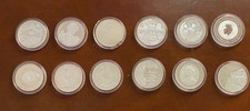 12 x 10 Euro Gedenkmünzen kompletter Jahrgang 2003 u. 2004