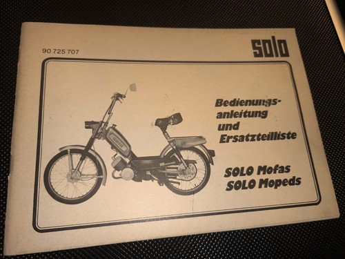 Betriebsanleitung solo mofa - betriebsanleitung,