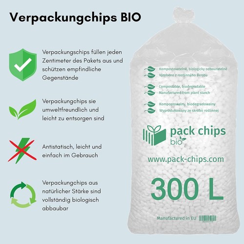 300 liter bio verpackungschips - 300,