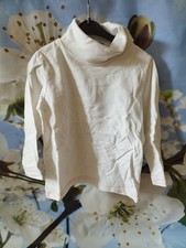 Kinder Pulli gr 86 weiß rollkragen